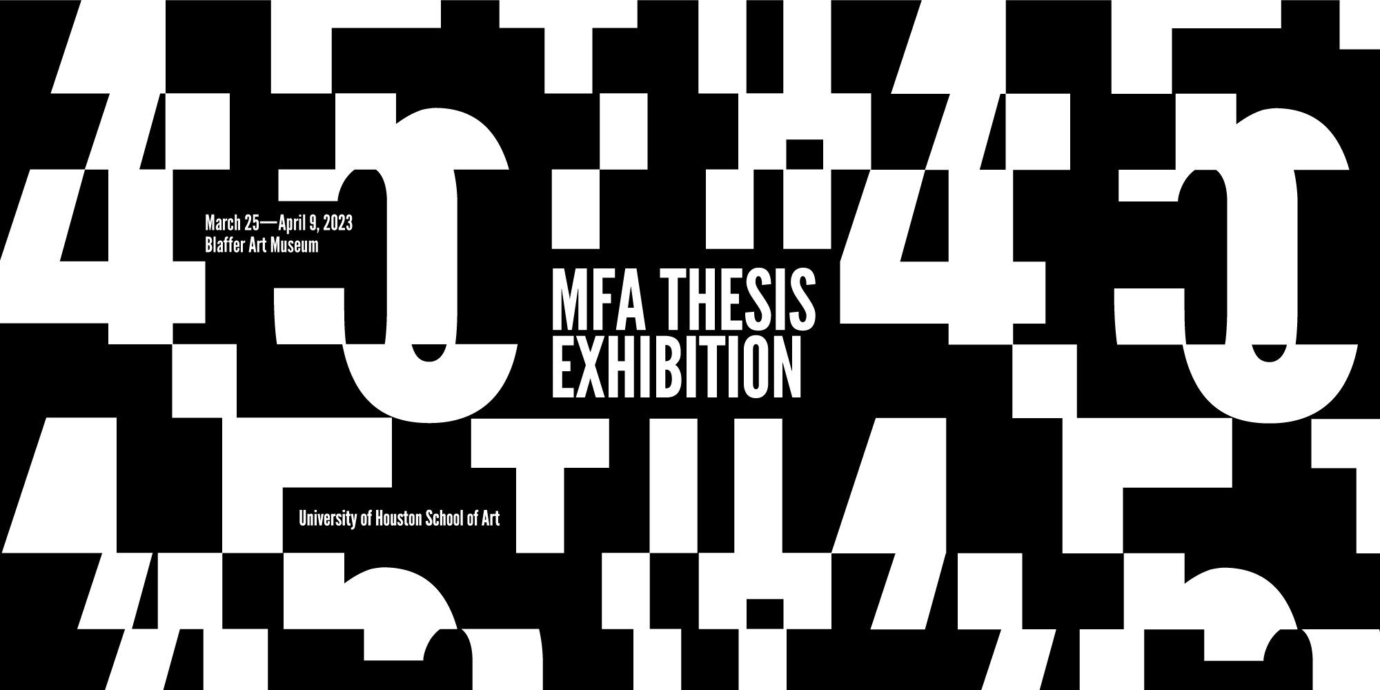 Blaffer Art Museum, MFA Thesis Exhibition, Kathrine McGovern School of Art