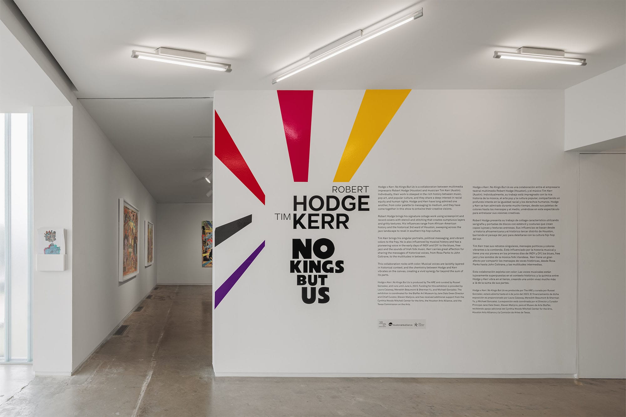 Robert Hodge x Tim Kerr, No Kings But Us, Russel Gonzalez, Blaffer Art Museum