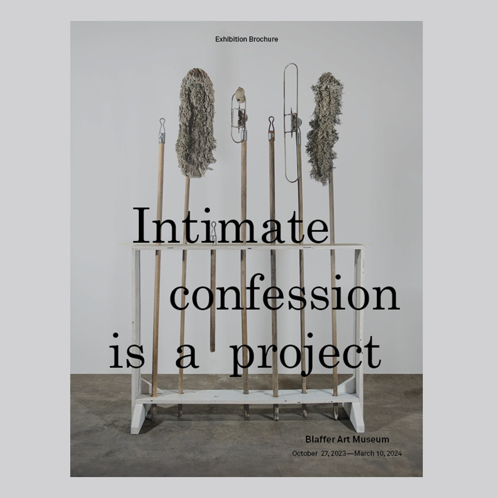 Intimate confession is a project, exhibition brochure