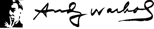 Andy Warhol Foundation Logo - Black