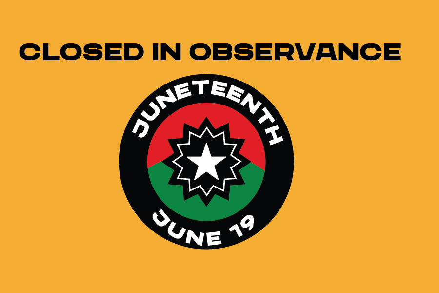 Juneteenth, Friday, June 19, 2026