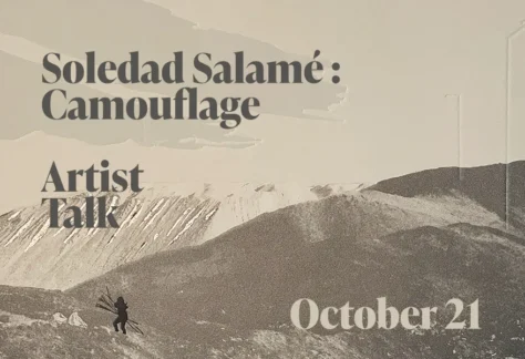 Artist Talk with Soledad Salamé