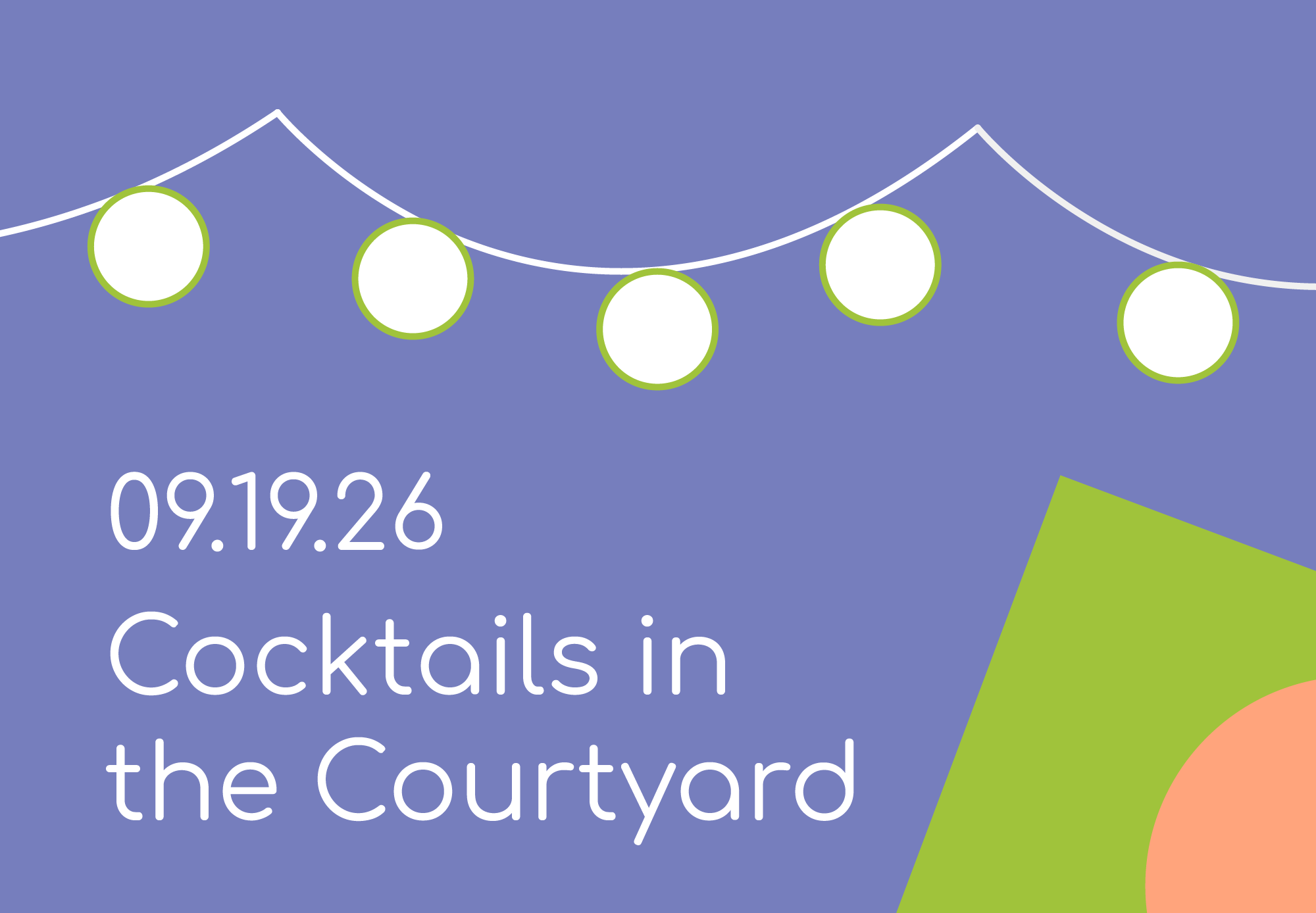 Cocktails in the Courtyard, Blaffer Art Museum, September 19, 2026