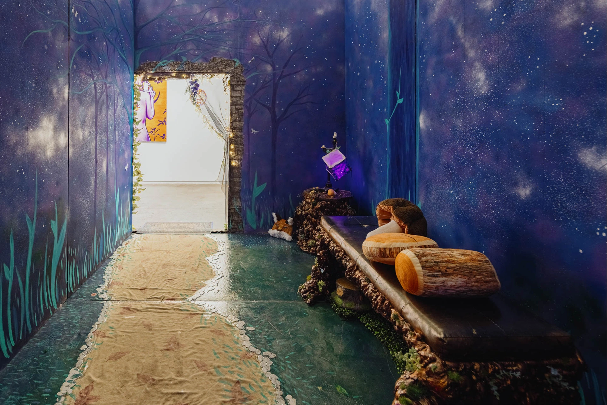Mud+Corn+Stone+Blue, Blaffer Art Museum, ICI, on view through March 14 2026, Photo by Francisco Ramos