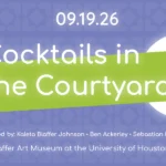 cocktails in the courtyard