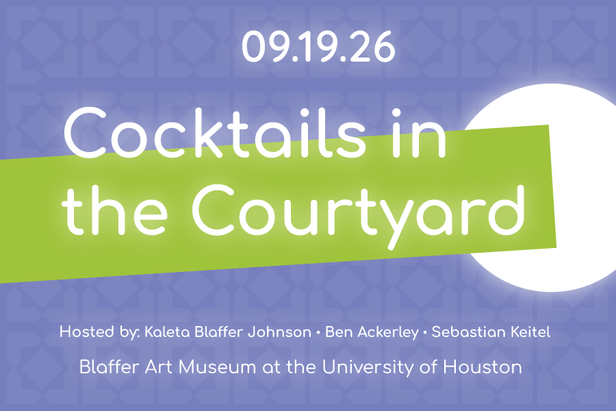 cocktails in the courtyard