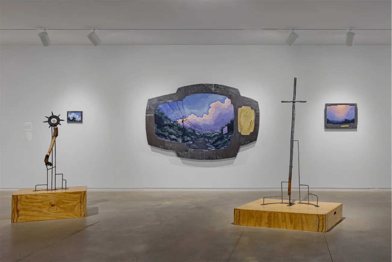 Mud+Corn+Stone+Blue, Blaffer Art Museum, ICI, on view through March 14 2026, Photo by Francisco Ramos