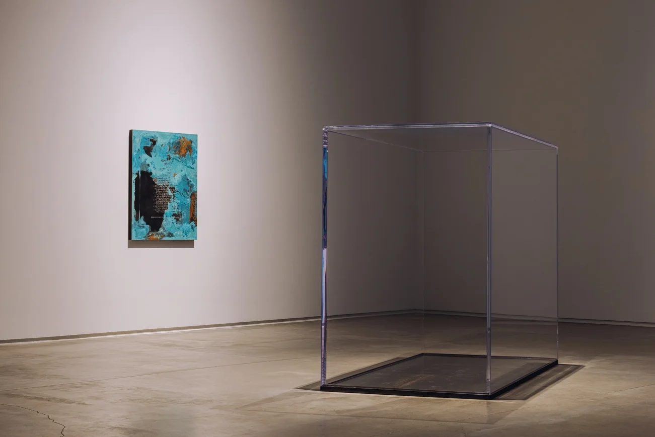 Mud+Corn+Stone+Blue, Blaffer Art Museum, ICI, on view through March 14 2026, Photo by Francisco Ramos