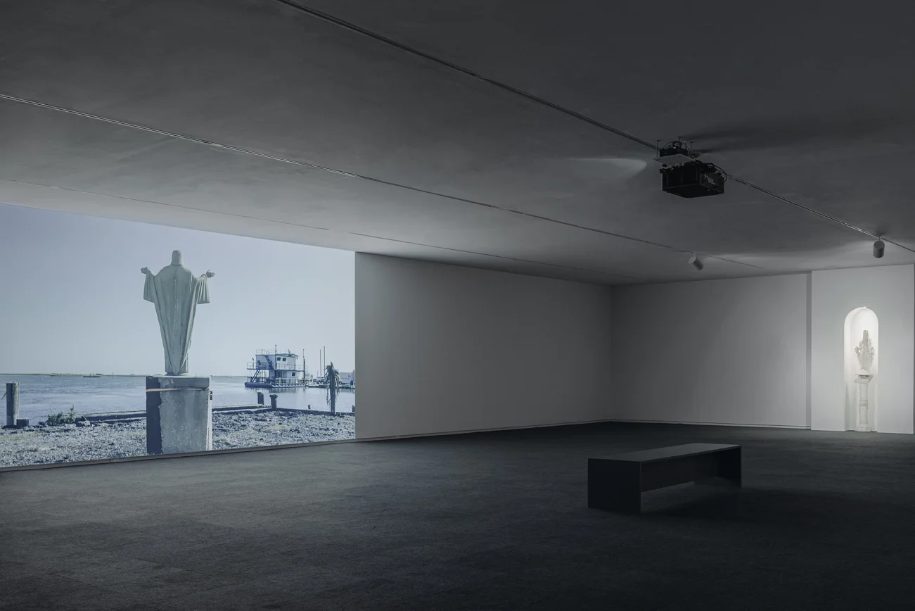 Mud+Corn+Stone+Blue, Blaffer Art Museum, ICI, on view through March 14 2026, Photo by Francisco Ramos