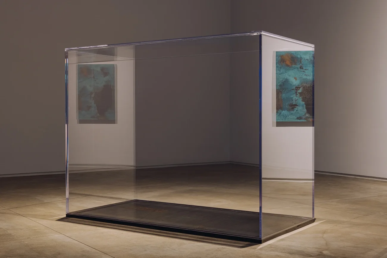 Mud+Corn+Stone+Blue, Blaffer Art Museum, ICI, on view through March 14 2026, Photo by Francisco Ramos