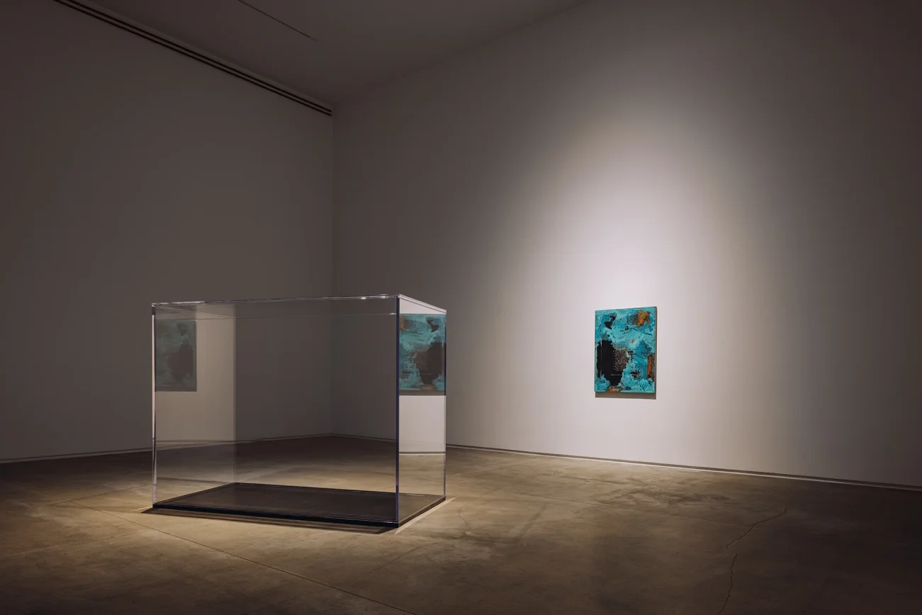 Mud+Corn+Stone+Blue, Blaffer Art Museum, ICI, on view through March 14 2026, Photo by Francisco Ramos