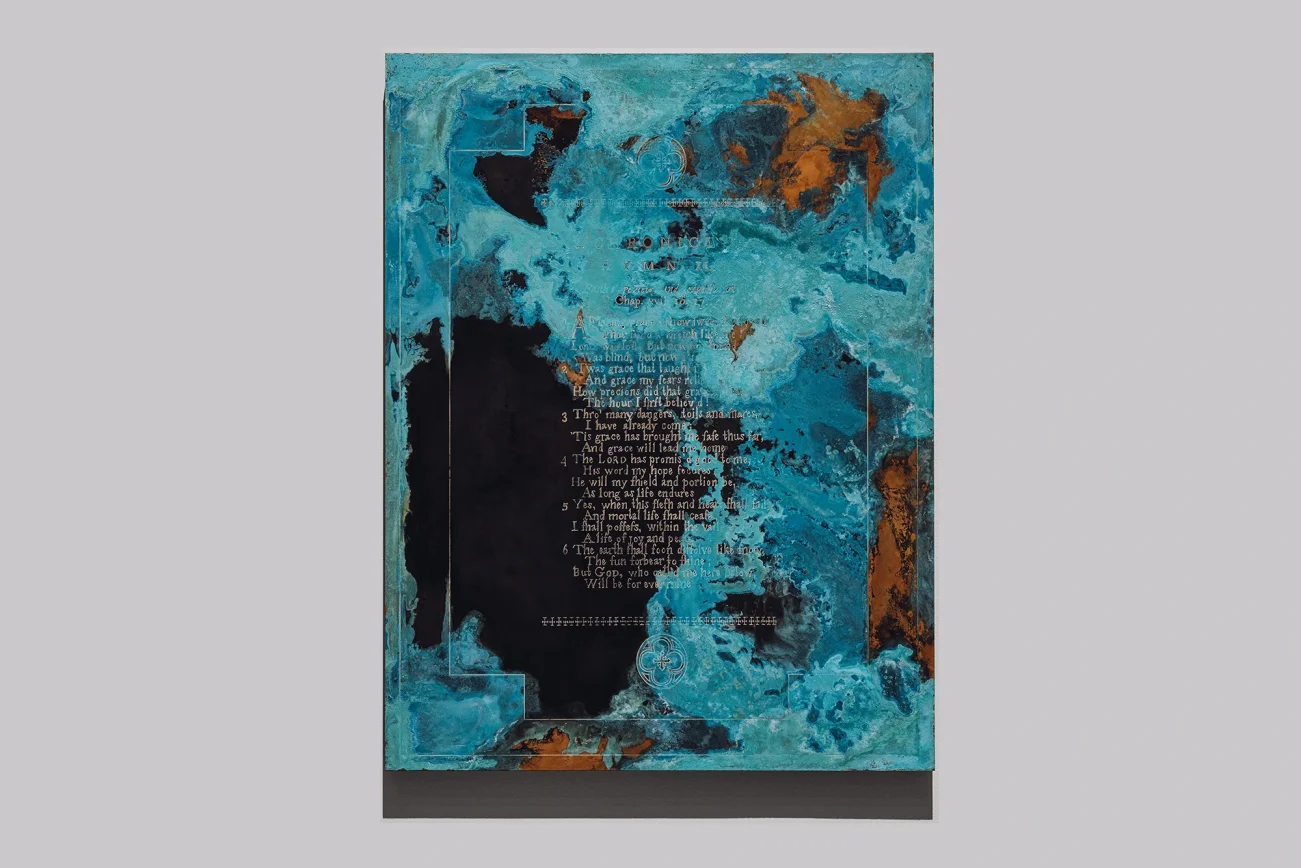 Mud+Corn+Stone+Blue, Blaffer Art Museum, ICI, on view through March 14 2026, Photo by Francisco Ramos